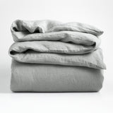 Pewter Grey Natural Hemp Full/Queen Duvet Cover_Crate&Barrel Costa Rica