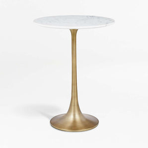 Nero Marble Round Accent Table