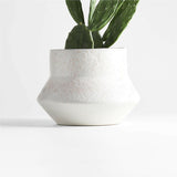 Nikko Mini Off White Ceramic Planter 8".