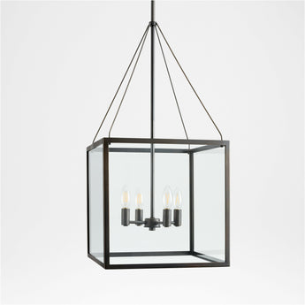 Nolan Square Pendant Black.