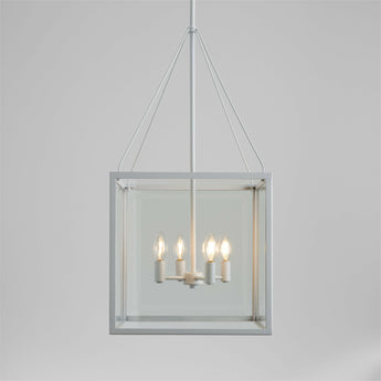 Nolan Square Pendant White.