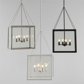 Nolan Square Pendant Black.