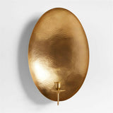 Odate Brass Hammered Metal Wall Sconce.