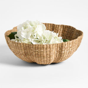 Onda Woven Rattan Centerpiece Bowl