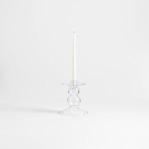 Ophelia Clear Glass Taper Holder