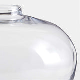 Ophelia Clear Hand Blown Glass Round Vase 10.