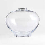 Ophelia Clear Hand Blown Glass Round Vase 10.