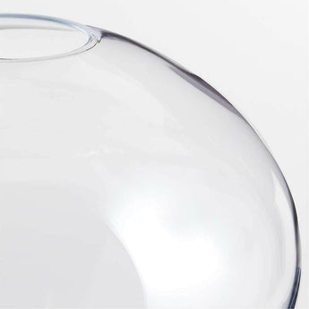 Ophelia Clear Hand Blown Glass Round Vase 12.