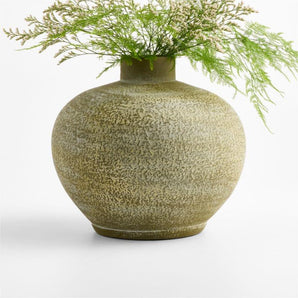 "Ophelia Olive 10"" Round Vase".