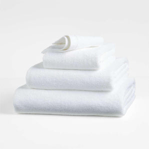 Bright White Antimicrobial Organic Cotton Bath Sheet.