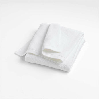 Bright White Antimicrobial Organic Cotton Bath Towel.