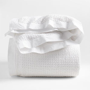 Organic Cotton Waffle Duvet Cover