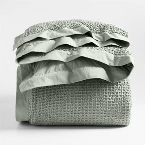 Organic Cotton Waffle Duvet Cover