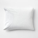 Cozysoft Organic Cotton Jersey Heathered Ivory Standard Pillow Sham.