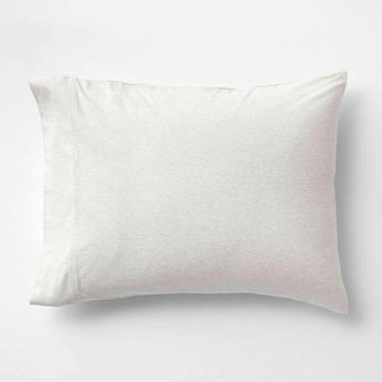 Cozysoft Organic Jersey Oatmeal Brown Standard Pillow Sham.