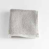 Quick-Dry Ash Organic Cotton Washcloth.