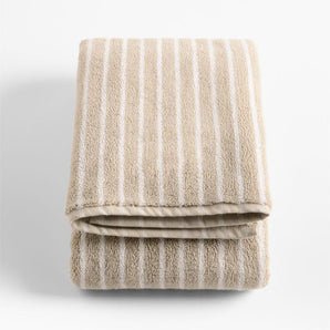 Organic Turkish Cotton Stripe Bath Towel