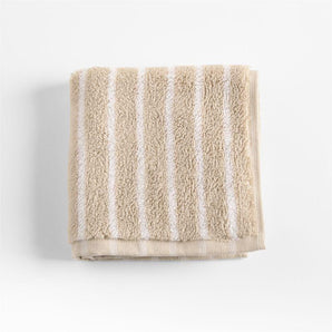 Organic Turkish Cotton Stripe Washcloth