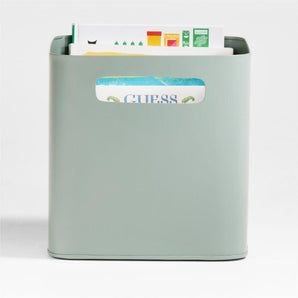 Kids Outline Metal Storage Bin with Handles