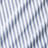 Oxford Shirting Light Indigo Blue Organic Cotton Reversible Standard Bed Pillow Sham.