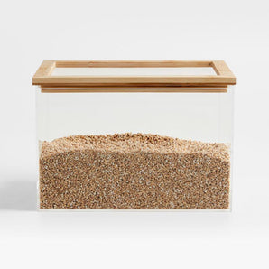 Large Pantry & Drawer Storage Container with Bamboo Lid.