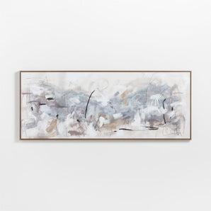 "Path To Light Print" Framed Hand-Painted Wall Art Print by Huda Hashim