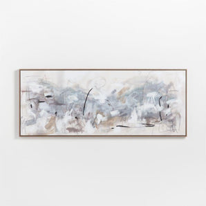 "Path To Light Print" Framed Hand-Painted Wall Art Print by Huda Hashim