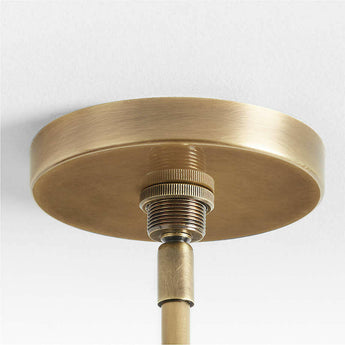 Patrice Ivory Linen Fabric Pendant Light.