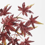 Potted Faux Japanese Maple in Black Pot.