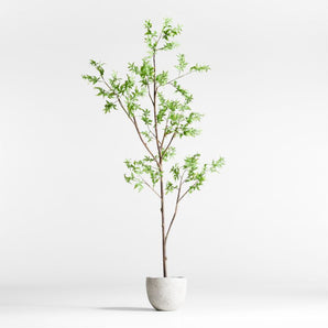 Potted Faux Maple Tree
