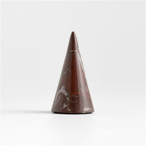 Red Solid Marble Holiday Tree Small 5".