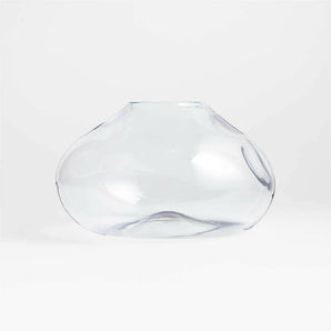 Regen Clear Blown Glass Vase 8".