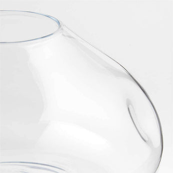 Regen Clear Blown Glass Vase 8".