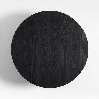 Repaso Ebonized Ash Wood 48" Round Coffee Table.