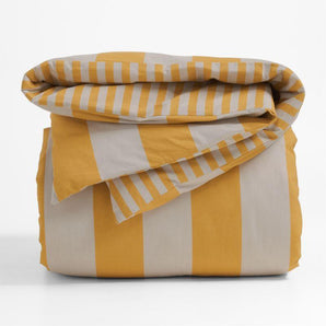 Kids Riviera Reversible Stripe Organic Cotton Duvet Cover