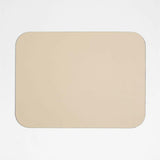 Rizzo Easy Care Recycled Leather Reversible Navy and Natural Rectangular Placemat.