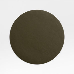 Rizzo Faux Leather Round Placemat