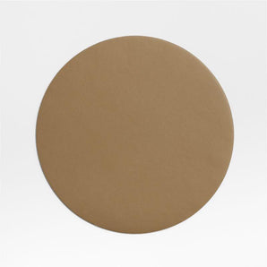 Rizzo Textured Easy Care Faux Leather Round Placemat