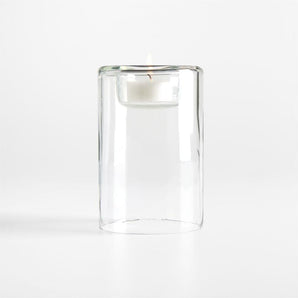"Darwin Clear 5.5"" Tea Light Hldr".