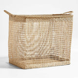Rybak Square Woven Decorative Blanket Basket.