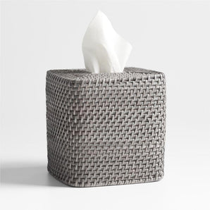 Funda Para Caja De Pañuelos Sedona Gris.