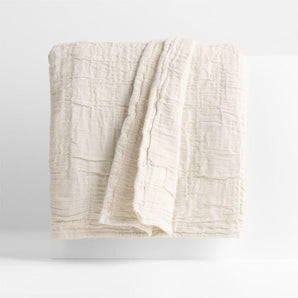 Smocked Cotton Bed Blanket