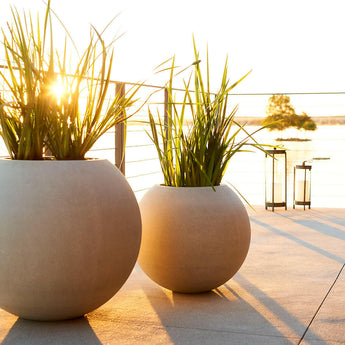 Sphere Planter Small Light Grey.