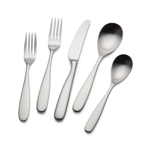 Cubiertos Stanton satinados de 5 piezas