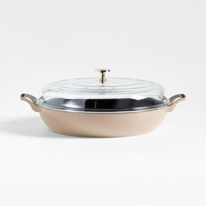 Olla para estofado Staub® Sesame de 3.5 cuartos con tapa de vidrio