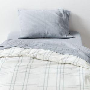 Kids Stax Yarn-Dyed Organic Cotton Duvet Cover