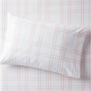 Funda de almohada de algodón orgánico teñido con hilo Stax para niños