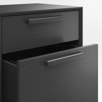 Tate 64.5" Black Wood Storage Media Console.