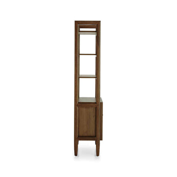 Tate Walnut Bookcase File Cabinet.