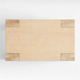 Terra Natural White Oak Wood Side Table.